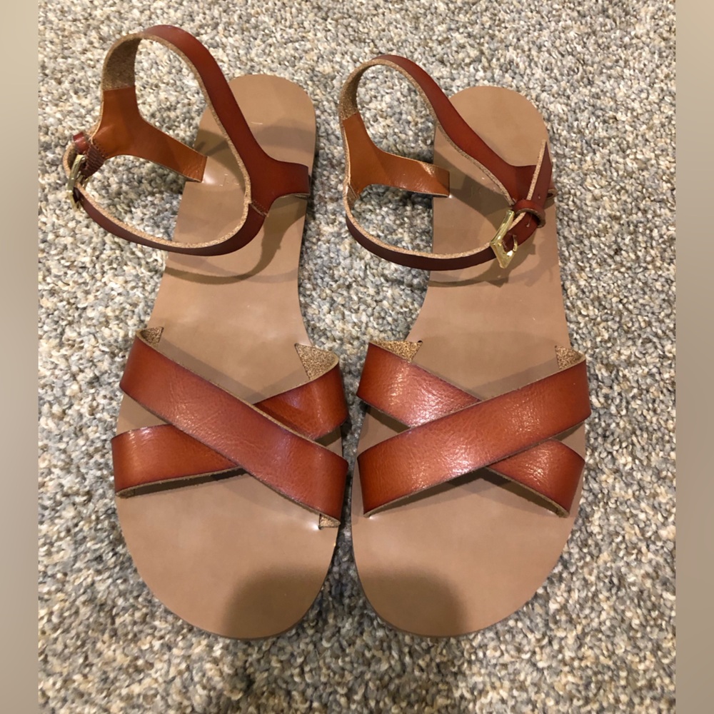 Brand new leather sandals